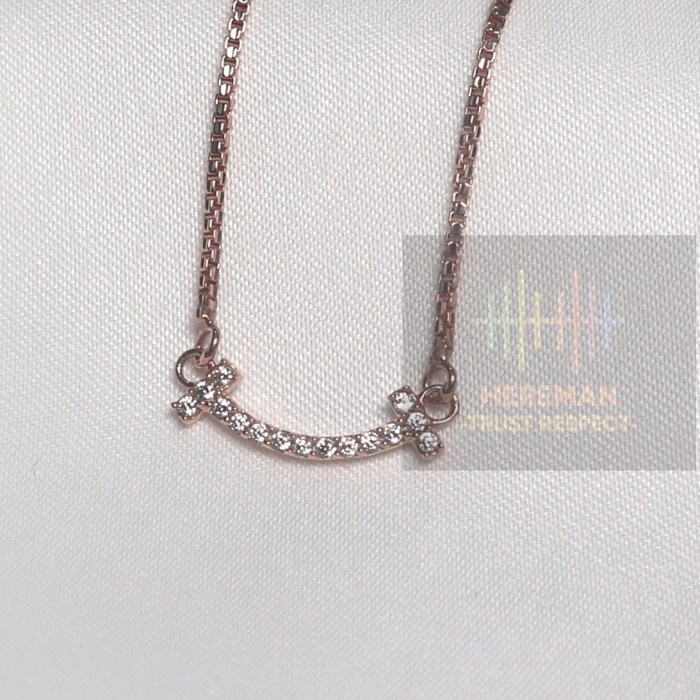 Kalung Sostrate Emas Asli Rose Gold Kadar 17K 750