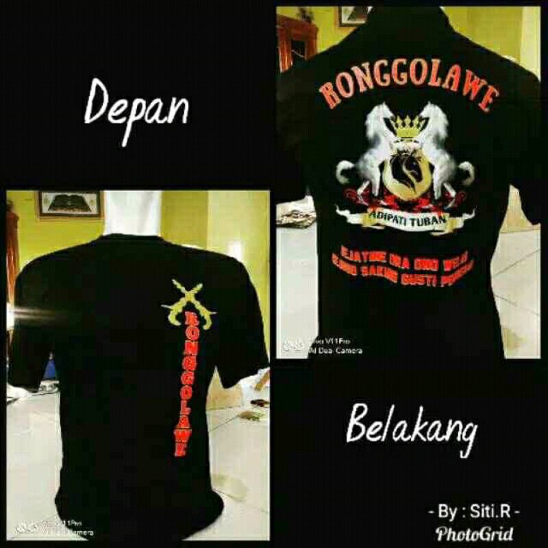 (BAYAR DITEMPAT) KAOS RONGGOLAWE TUBAN DESAIGN ORIGINAL