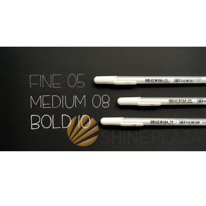 

[KODE PRODUK QYA0Z9498] Sakura Gelly Roll Classic White Gel Pen - Pulpen Gel Putih 0.5mm 0.8mm 1.0mm