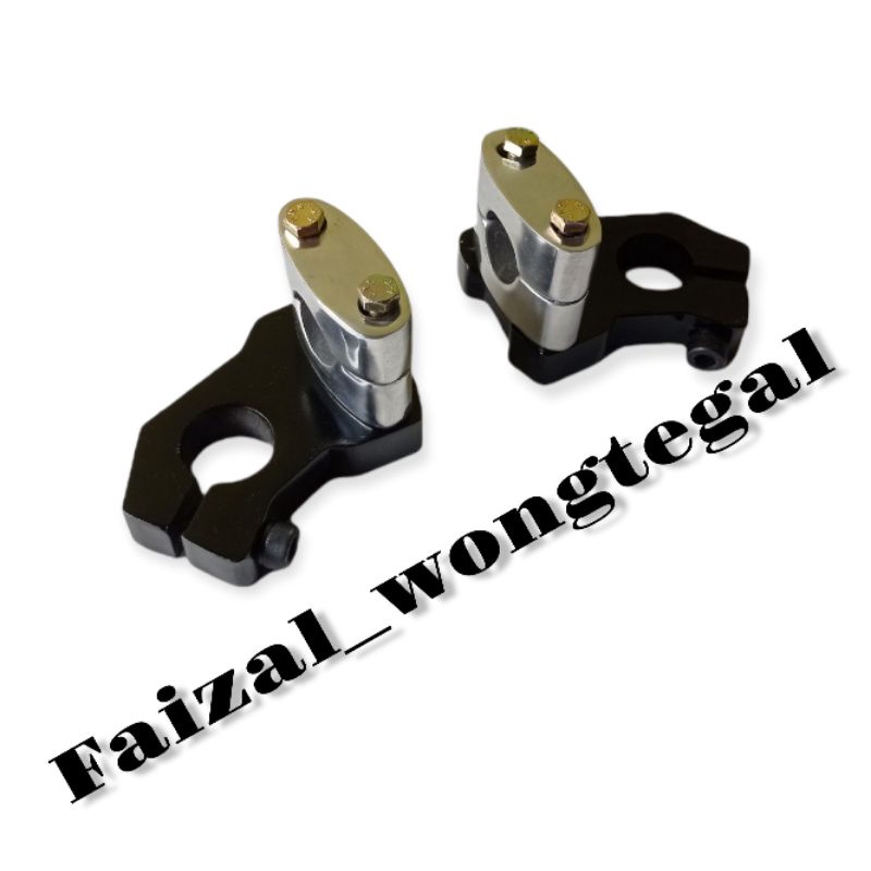  Dudukan Riser Honda Sonic Stang rzr honda sonic 150R Dan Satria Fu Sepaket breket + riser + stang
