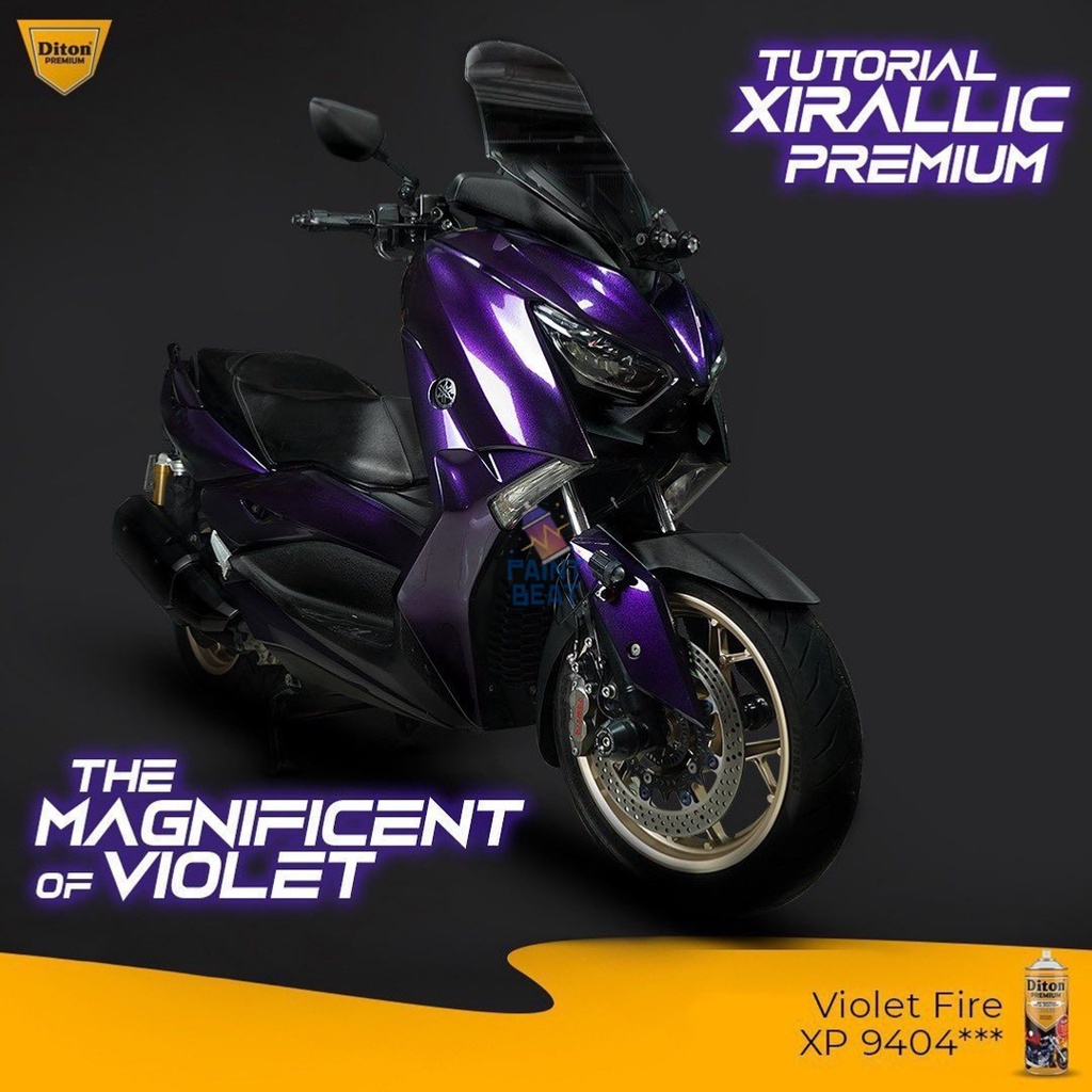 Diton PREMIUM 9404 / XP 9404*** - Violet Fire / Warna Ungu Cat Semprot Diton Premium 3 Star Pylox Pi