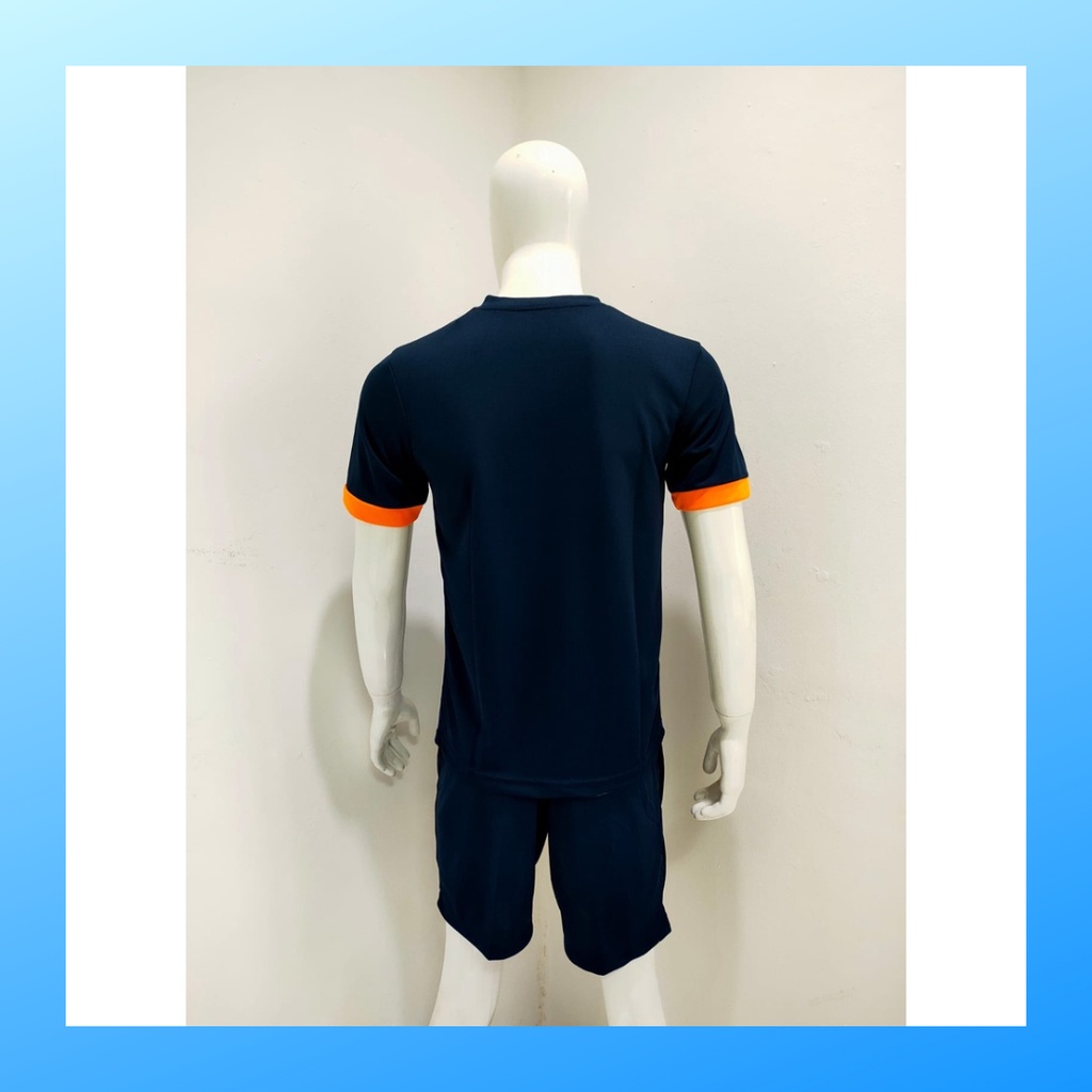 jersey futsal pria kaos sepak bola baju dan celana setelan wanita dewasa t-shirt outfit seragam jarsey kostum olahraga pakaian apparel print sport jersy soccer casual jersi suit NK158 navy