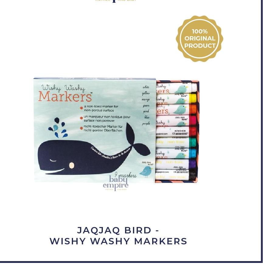 

Jaq Jaq Bird - Wishy Washy Markers 9pcs .,