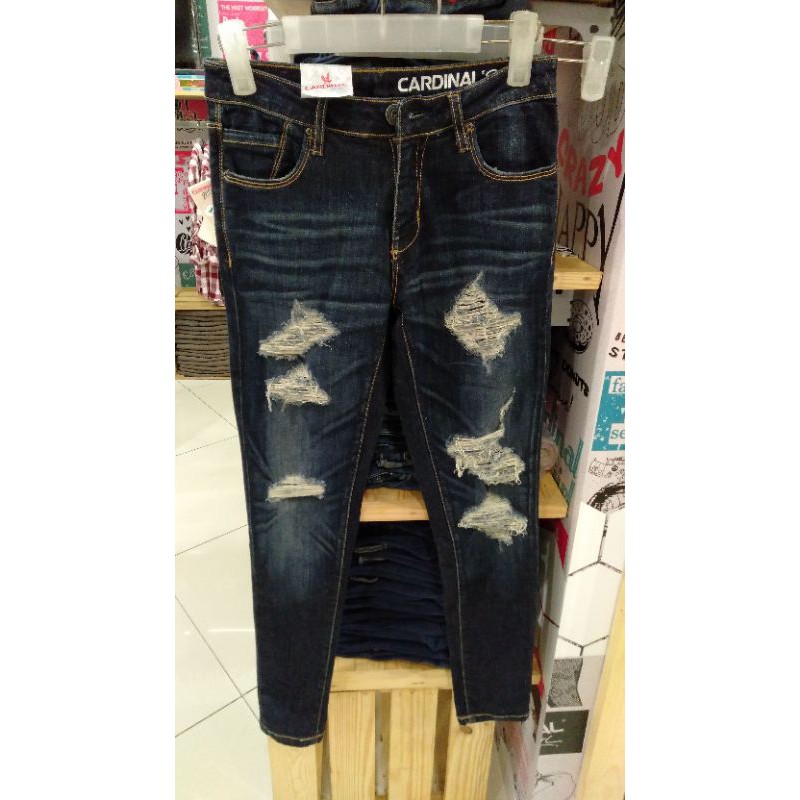 Celana jeans wanita sobek2 cardinal original (Tag 529.900)