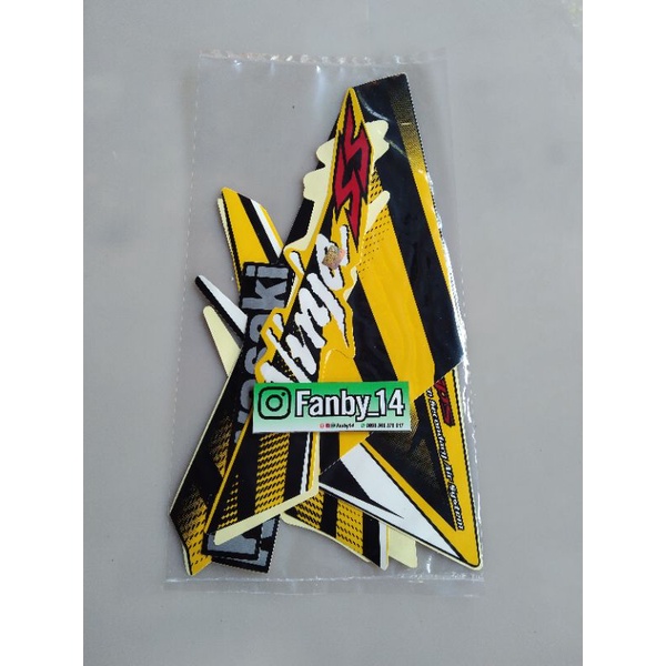STRIPING STIKER NINJA SS 2014 KUNING FULL BODY
