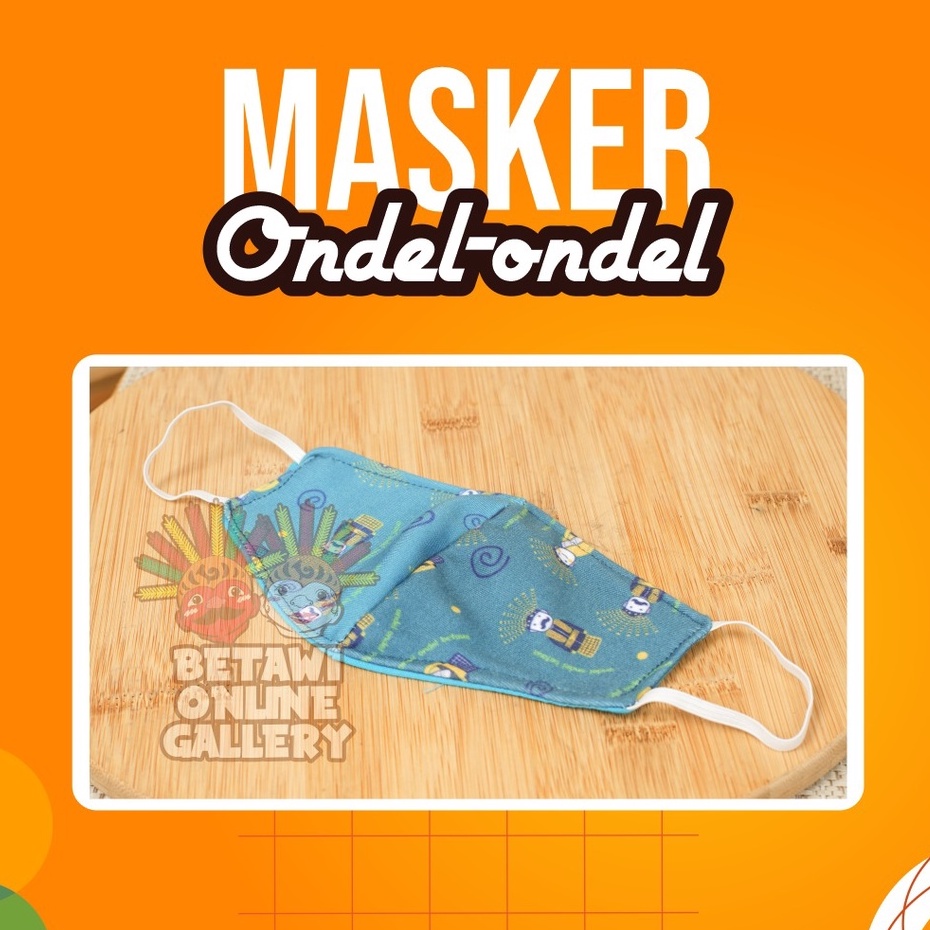 Masker Anak / Masker Ondel - Ondel Anak / Masker Ondel - Ondel