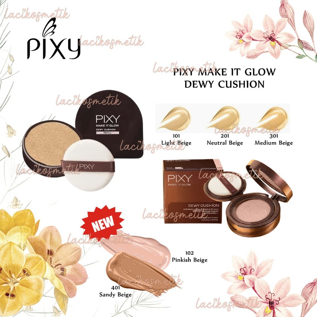 ✨LACIKOSME✨ PIXY MAKE IT GLOW DEWY CUSHION - FULLSIZE REFILL ORIGINAL