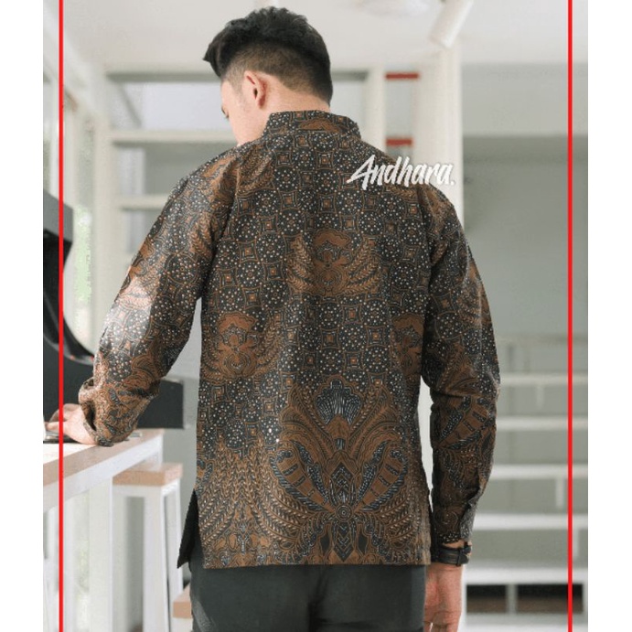 Kemeja Batik Pria Lengan Panjang Modern Premium Slim Fit KEEPYARSOGAN