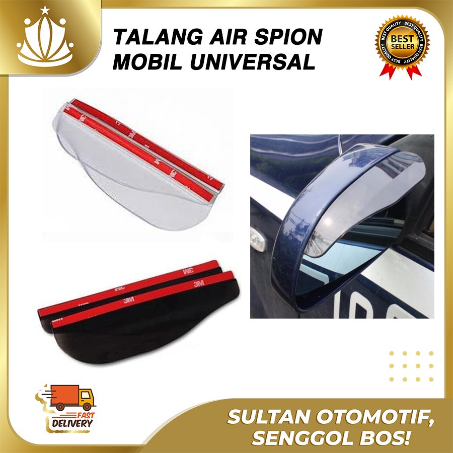 Talang Air Spion Mobil / Mika Pelindung Spion / Karet Wiper Spion
