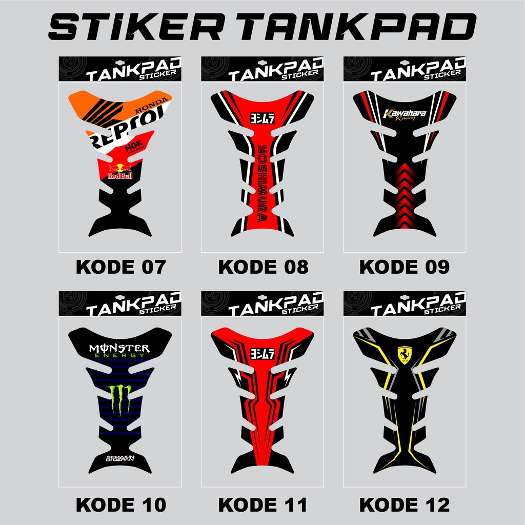 STIKER TANKY TANKPAD MOTOR PAD TANK PROTECTION Universal (Untuk Tangki Motor CB, MEGAPRO, CBVERZA, C