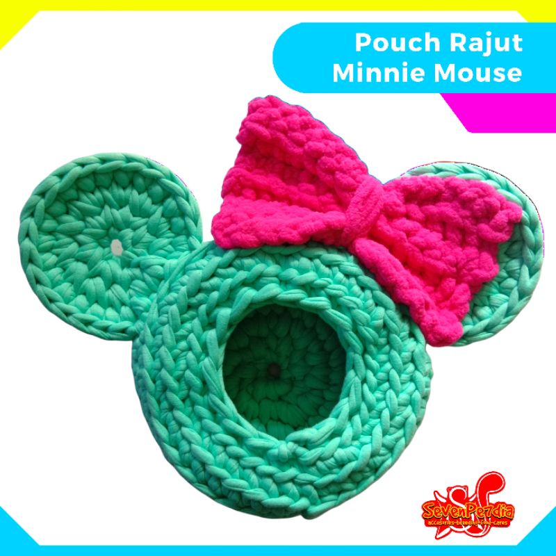 TEMPAT TIDUR / POUCH SUGAR GLIDER - MINNIE MOUSE RAJUT