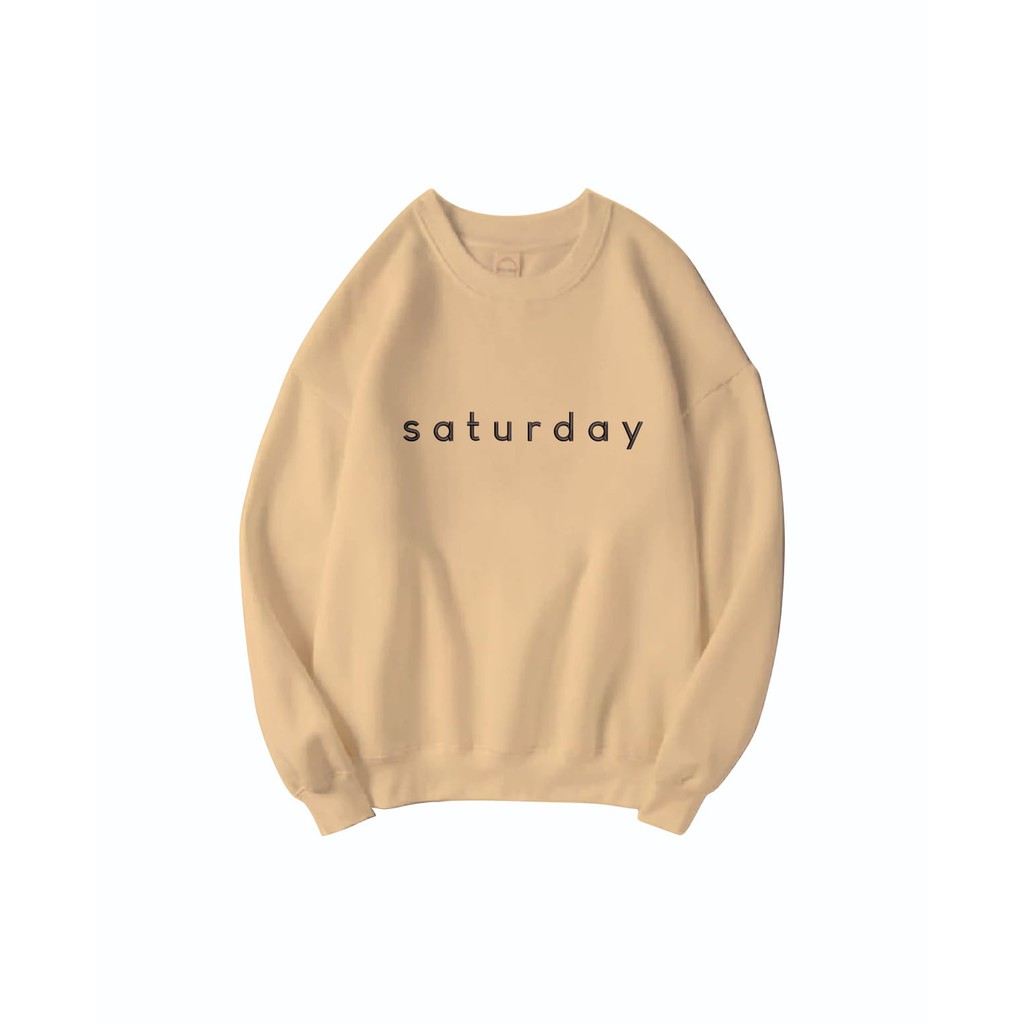 SATURDAY BORDIR SWEATER / SWEATER UNISEX / SWEATER BORDIR