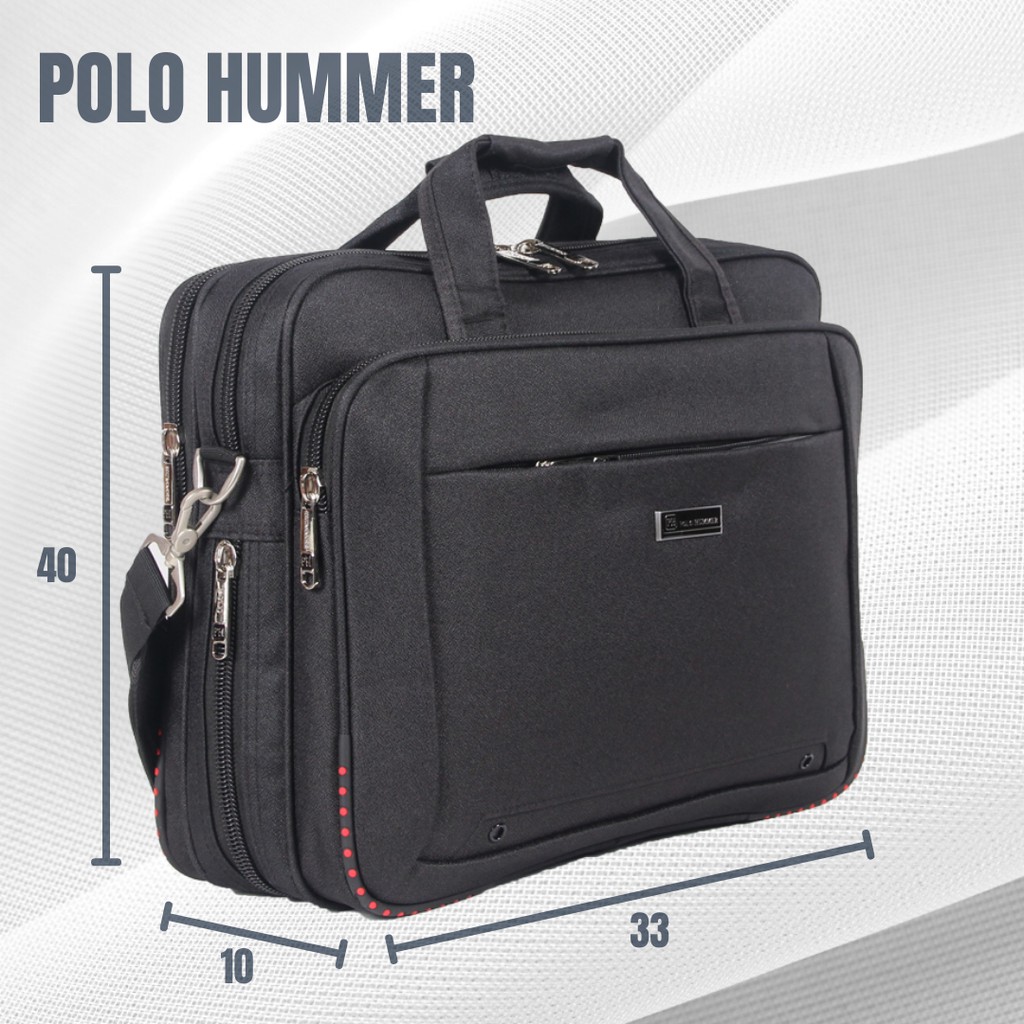 Tas Kerja Stopmap Expanding - Briefcase Tas Laptop POLO HUMMER Original