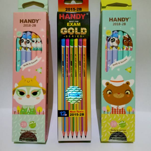 

SELUSIN ( 12 PCS ) Pensil 2B Handy Pensil Motif