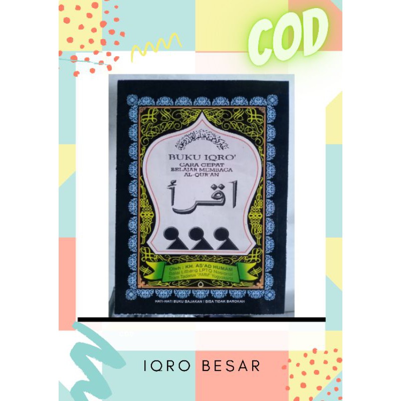 Iqro Besar Buku Belajar Mengaji Iqro jilid 1-6 Iqro Ori