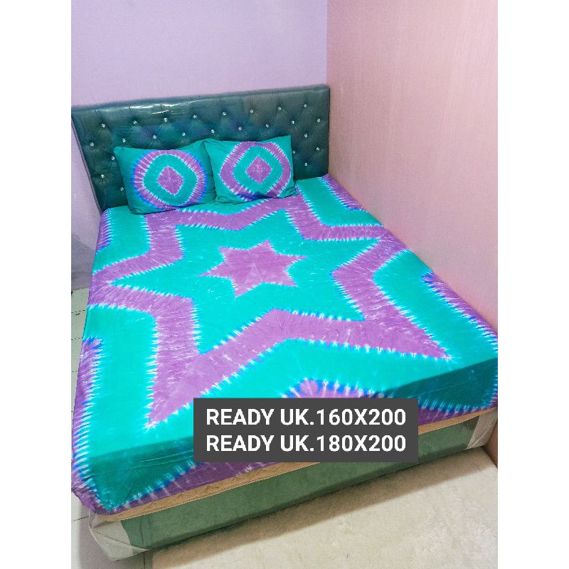 sprei tiedye bintang tosca