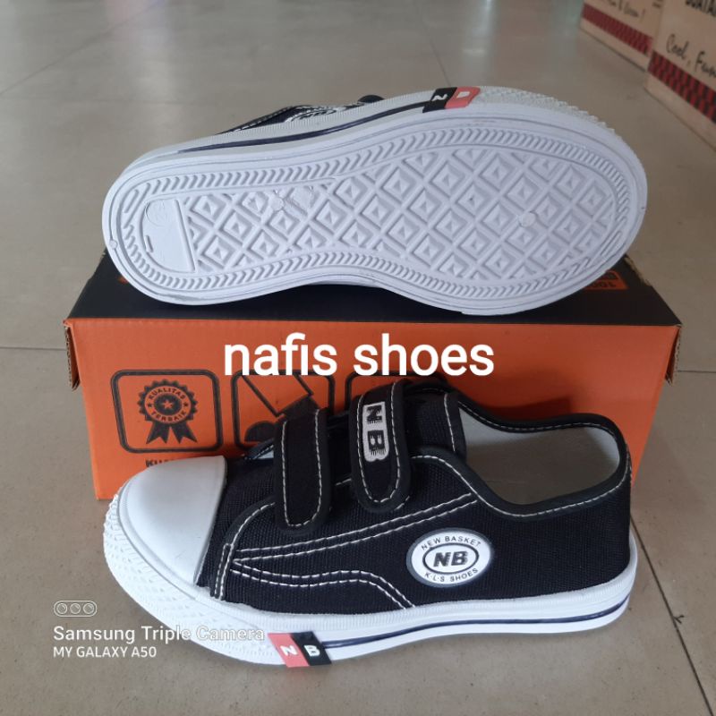 sepatu import nb anak sekolah tk sd  unisex cewek cowok size 30/33