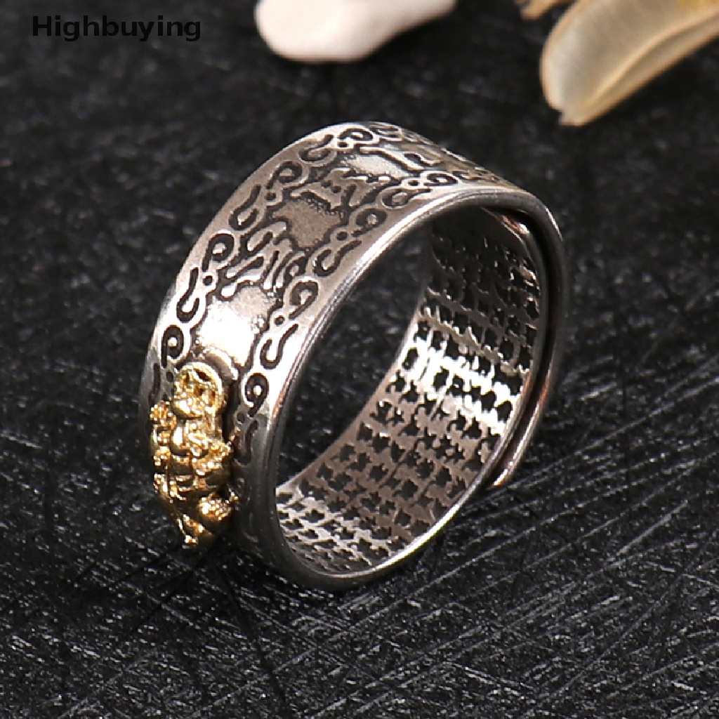 Hbid Cincin Mantra Feng Shui Pixiu Mantra Keberuntungan Adjustable Untuk Priawanita