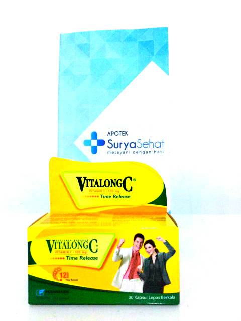 Vitalong C Botol isi 30 kapsul lepas berkala - Vitalong C + Zink