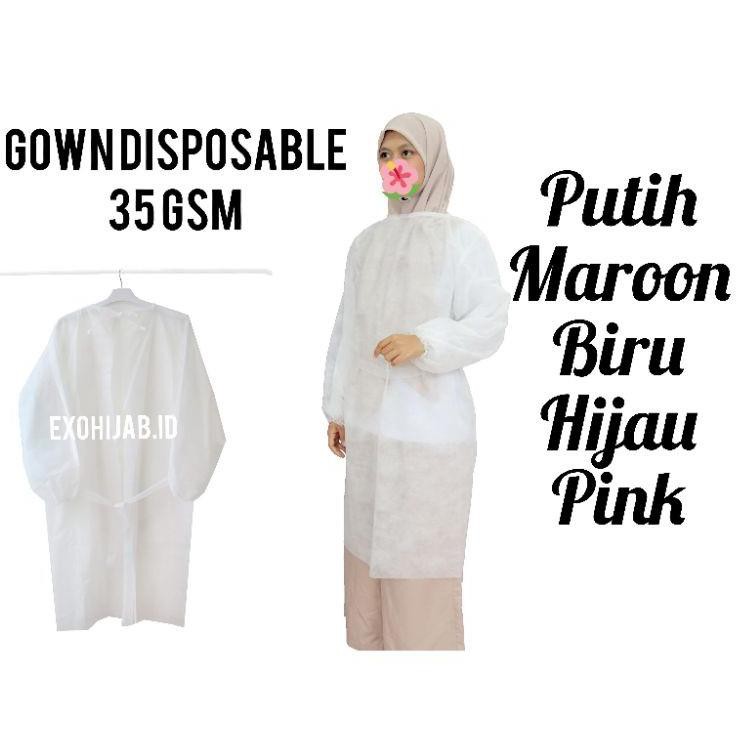 LCZ Gown disposable 35gsm-40gsm QKW (Big Sale)