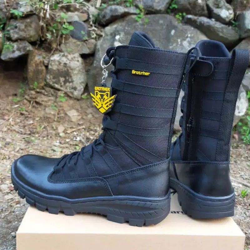 SEPATU PDL NINJA BROTRHER KULIT ASLI SEPATU PDL TNI POLRI SECURITY SATPAM SEPATU BOOTS PRIA WANITA