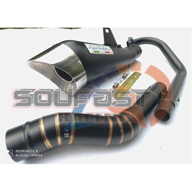 Knalpot Leovince Cobra Black Cbr150r cb150r R15 vixion Gsx sonic byson tiger MX king nmax aerox gtr
