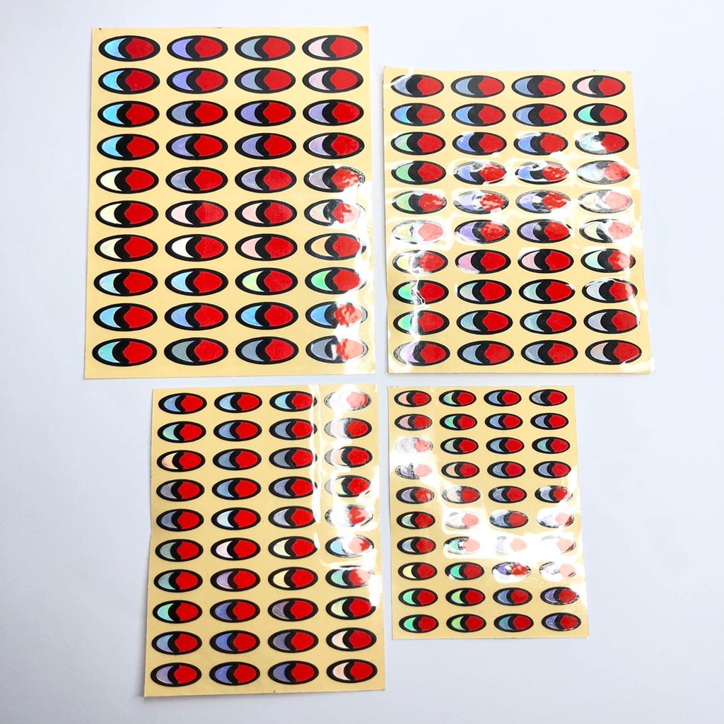 Sticker Mata Ikan 2D holografix
