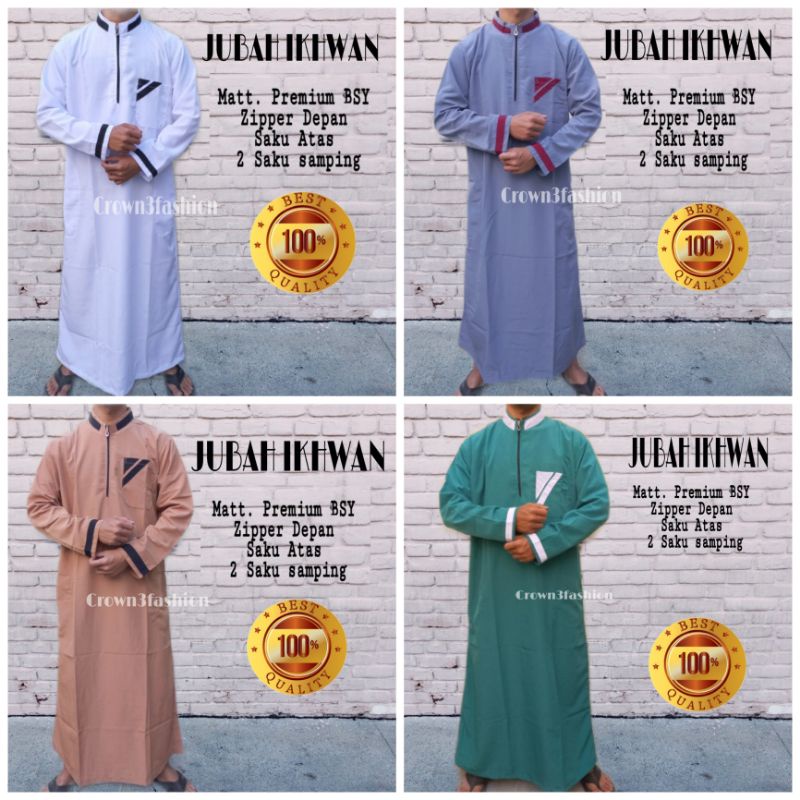 Jubah Arab Gamis Pria Muslim Terbaru √COD