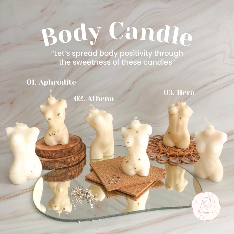 Body Candle with Gift Box | Through Thick &amp; Thin Scented Vanilla