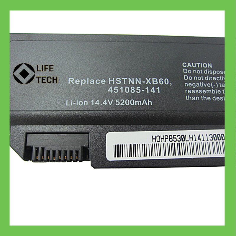 Baterai Battery Batrai Laptop HP ELITEBOOK 8530p 8530w 8540p 8540w 8730p HSTNN-LB60 HSTNN-OB60 HSTNN-XB60 BARU