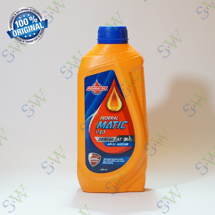 Oli Federal Matic Y-40 20W-40 0.8L / Oli Motor Matic Federal