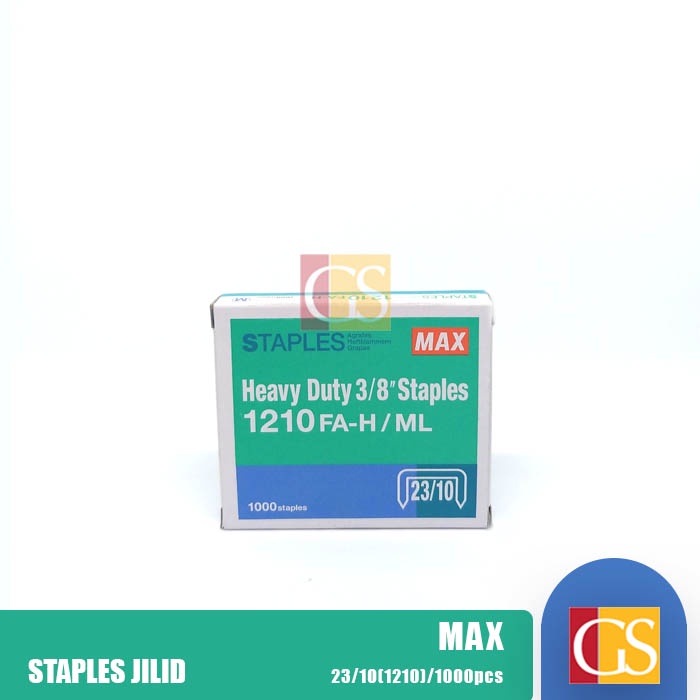

ISI STAPLER JILID STAPLER TEMBAK HEAVY DUTY MAX 1210 FA-H/ML 23/10 2310 3/8" ASLI