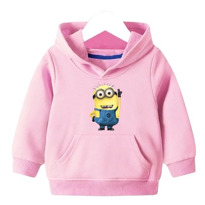 Sweater Anak Minion Hoodie Anak Fleece Usia 2 - 6 tahun