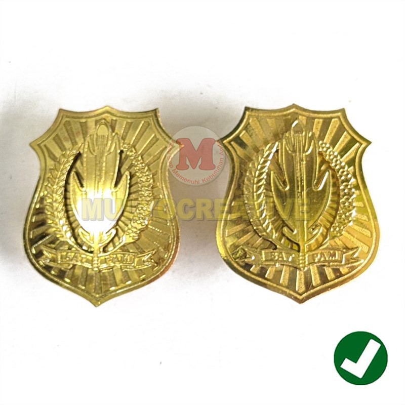 Emblem Satpam Model Perisai Pin Bros Logo Satpam Perisai Kecil Murah