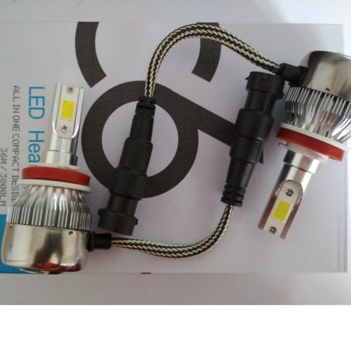 ダ LED FOGLAMP H11 H16 ORIGINAL C6 DUA WARNA PUTIH KUNING AVANZA AGYA AYLA ERTIGA EXPANDER JAZZ BRIO 