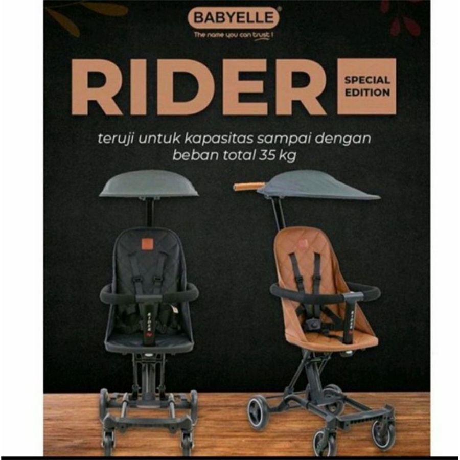 Stroller Babyelle Rider DX S 1799C Deluxe Edition with Canopy Kereta Dorong Bayi