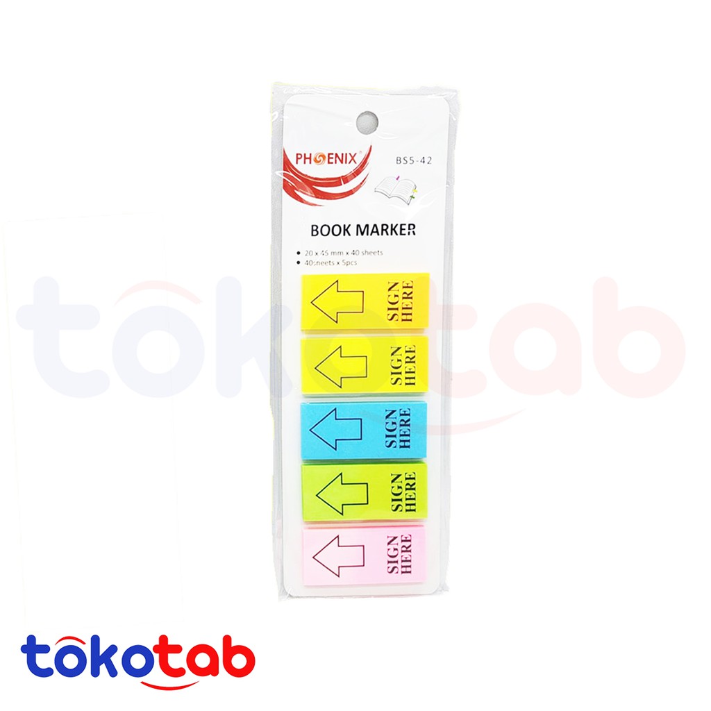 

Sticky Notes Phoenix Book Marker BS5-42