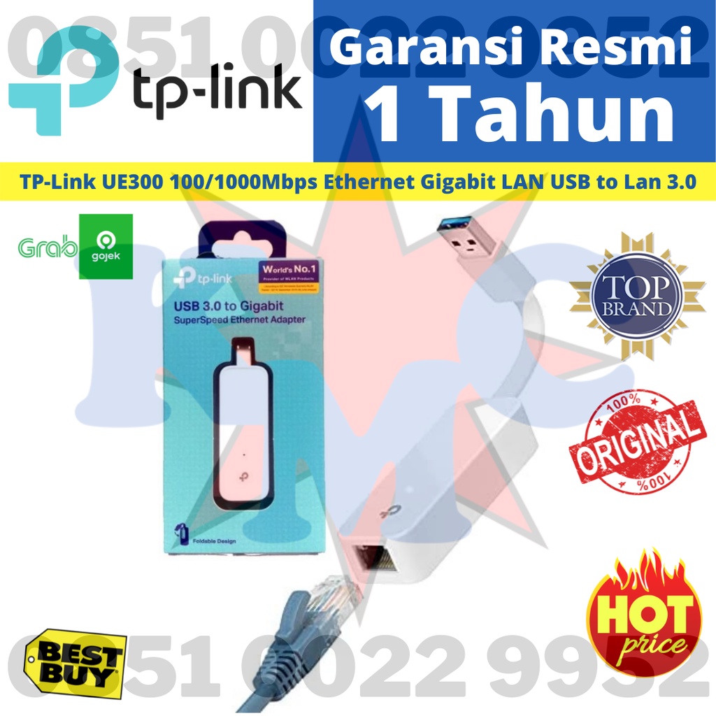 TP-Link UE300 100/1000Mbps Ethernet Gigabit LAN USB to Lan 3.0