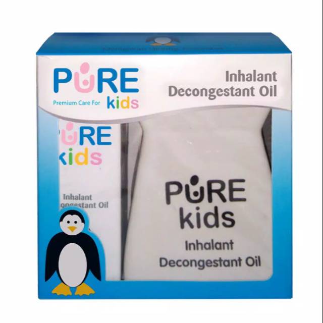 Paket Pure Kids Inhalant Decongestant Oil 10 ml ISI 2 PCS FREE 1 PC TUNGKU + FREE 6 PCS LILIN