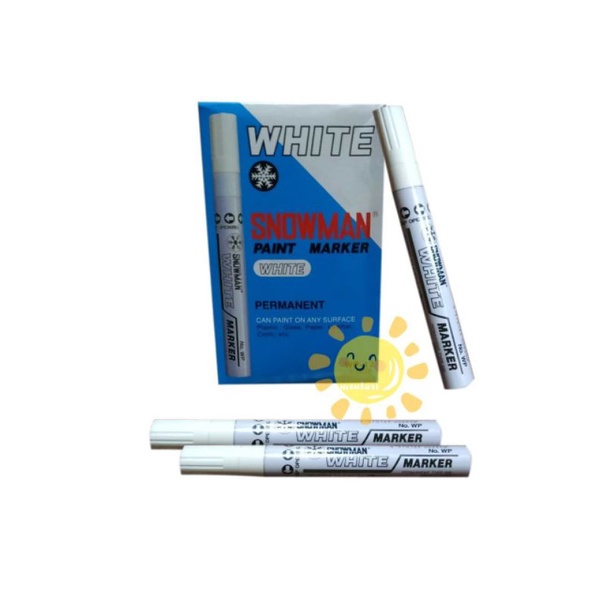 

SPIDOL SNOWMAN WHITE MARKER (1 BOX / 12 PCS)
