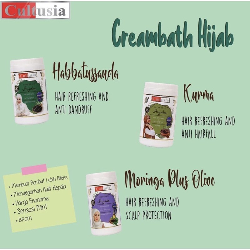 CULTUSIA CREAMBATH HIJAB 1000 ML