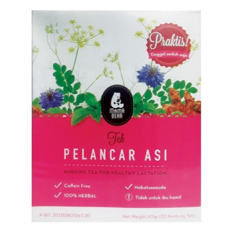 Mamabear ASI booster tea / teh penambah atau pelancar asi