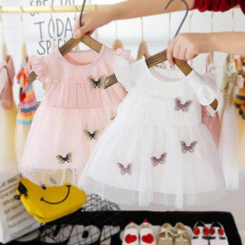 Dress Import Anak Perempuan Kupu2