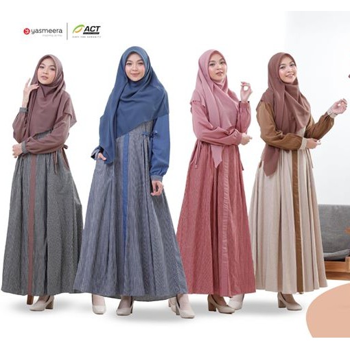 HASYA DRESS || Gamis Syari Busui Original by Yasmeera