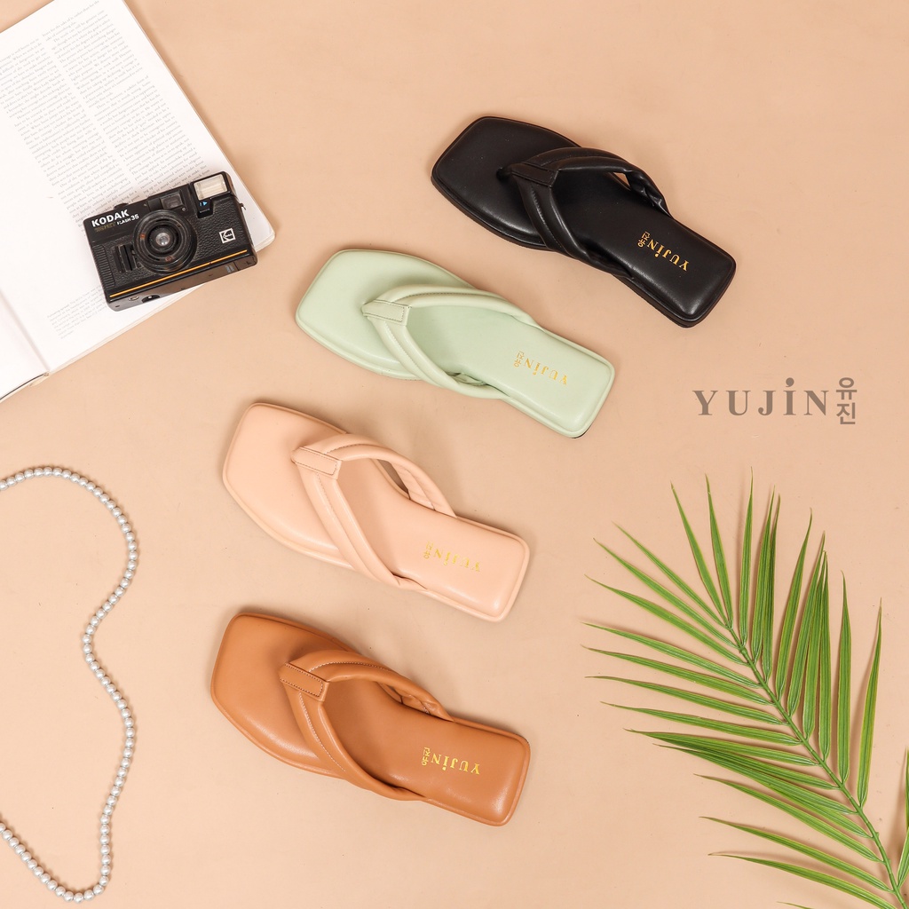 YUJIN Sandal Teplek Wanita Ayumi Korean Fashion Sandals