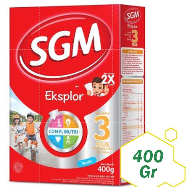 SGM Eksplor 3+ 400g (Madu,Vanila,Coklat)