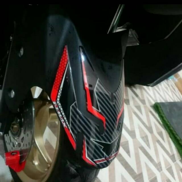 Stiker Sticker Resin Timbul Fender Spakbor Depan New Nmax 2020 Terbaru