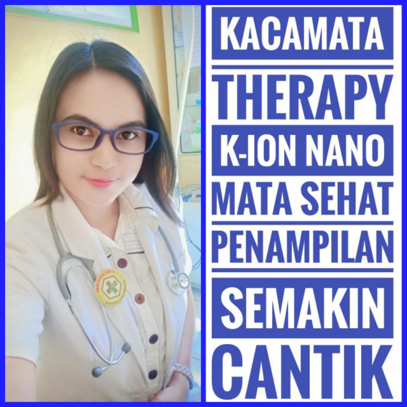 Terapi Mata Minus Plus Silinder | Kacamata terapi ion nano ORI taiwan