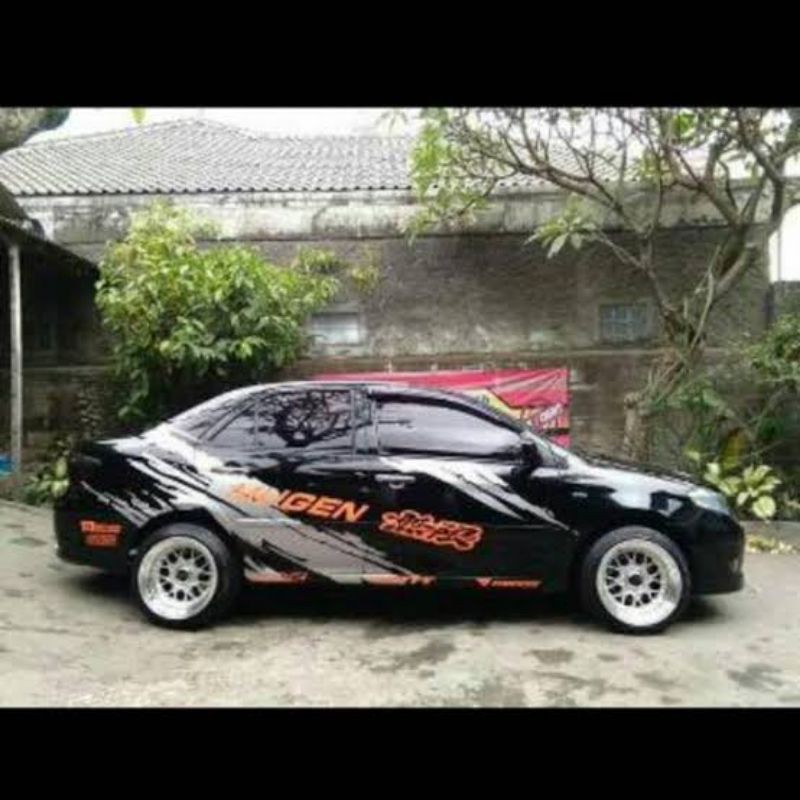 cuting stiker custom mobil sedan vios dll all sedan