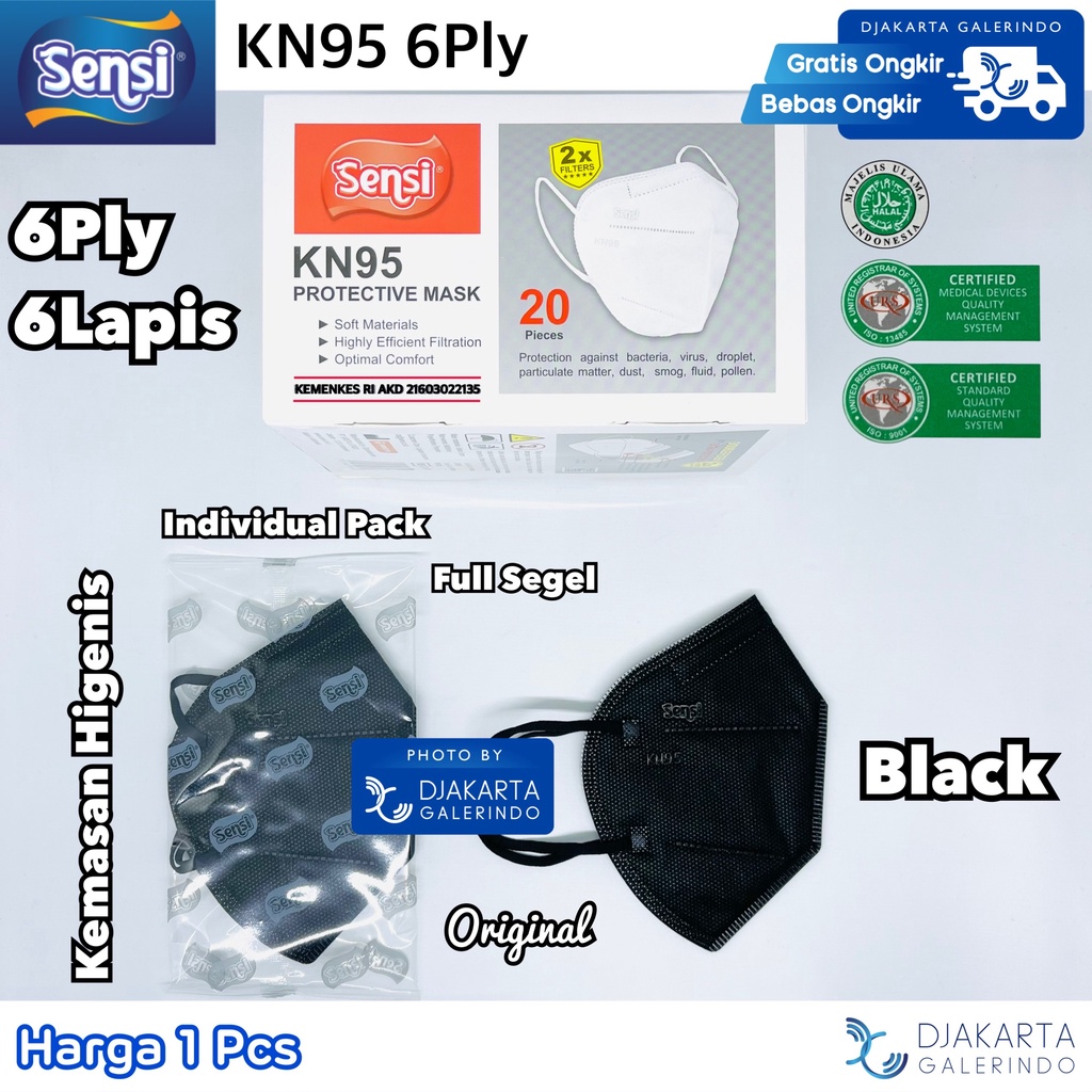 Masker SENSI KN95 6Ply Individual pack Original Sensi